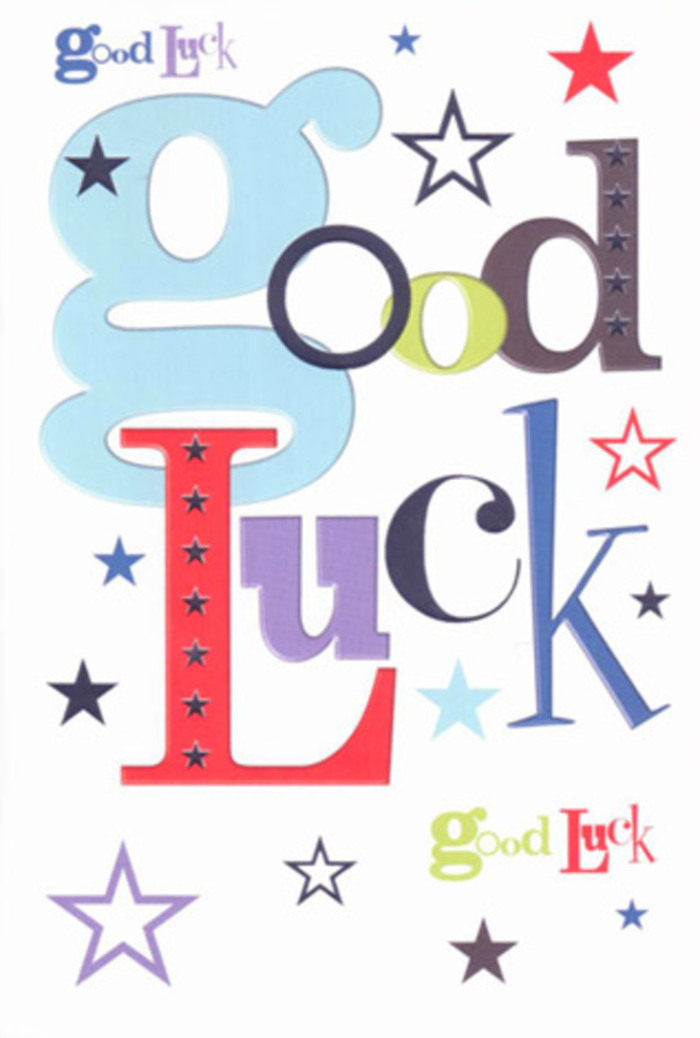 There's a magnetic vibrancy to this locally crafted good luck card, reflecting the spirit of Tottenham Hale's friendly community and creative heart. Each letter stands out with distinct personality-one broad and pastel blue, another sleek and deep black, playful reds and mossy greens-all united by an exuberant scattering of stars that dash and glimmer across the field of white. The design seems to gently cheer from the sidelines, much like friends gathered along the waterside or at Tottenham Marshes, rooting for you with infectious optimism. The generous flecks of colour are punctuated by white space, letting each hopeful wish and supportive thought breathe. When held, the card reveals a pleasing, crisp texture, reminiscent of the joy that comes from sending or receiving a thoughtfully arranged bouquet. More than a simple note, it feels like an amulet-a miniature celebration filled with hope, encouragement, and the genuine belief that, here in Tottenham Hale, good fortune is always just around the corner for those stepping bravely into something new.